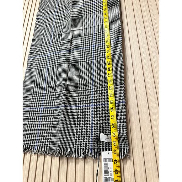 Mr Porter Wool and Cashmere Glen Check Scarf One Size - Picture 13 of 14